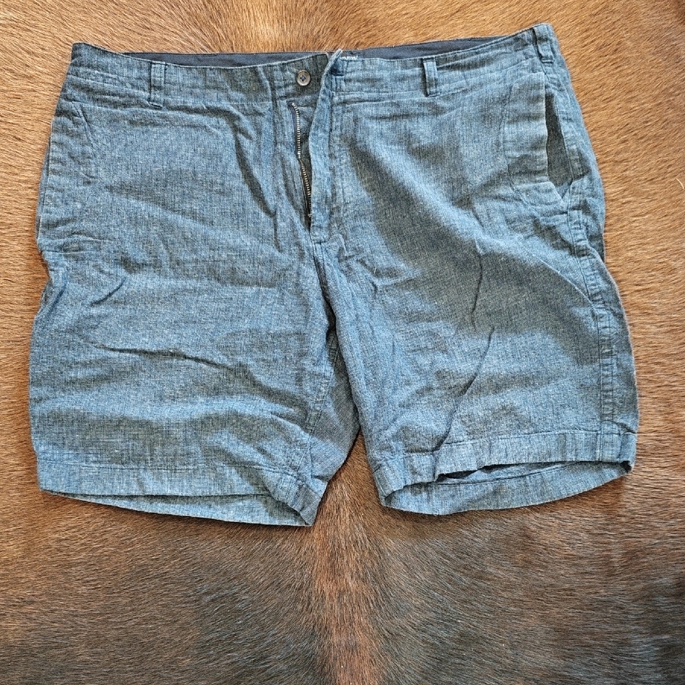 J. Crew Chambray Blue Flat Front Shorts